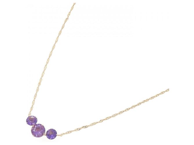 Autre Marque Amethyst-Halskette Au750 Golden - Ansicht 2