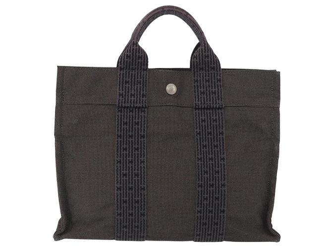 Hermès Fourre-tout Herline aus Canvas Braun - Ansicht 2