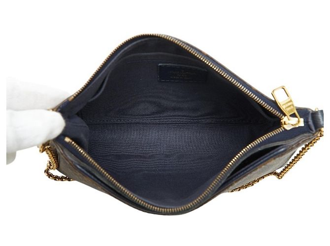 Borsa a spalla Pallas Monogram di Louis Vuitton Marrone Blu navy - vista 6