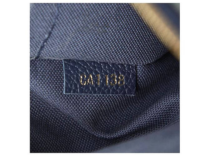 Borsa a spalla Pallas Monogram di Louis Vuitton Marrone Blu navy - vista 8