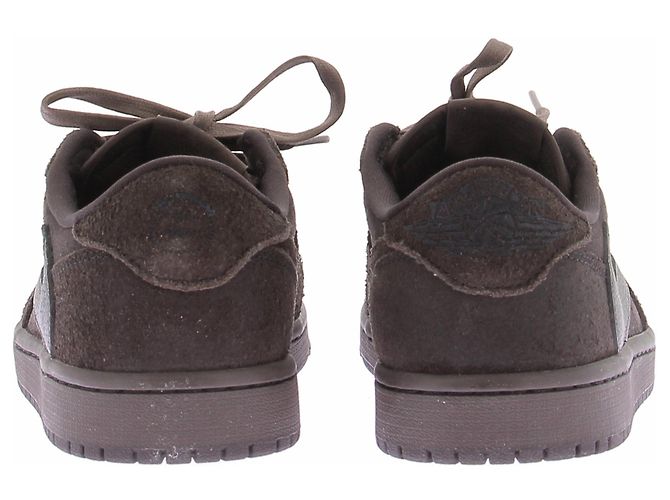 Nike Sneaker "Air Jordan 1 Low" marrone in pelle e camoscio - vista 5