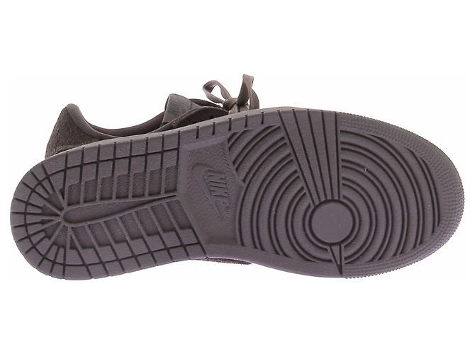 Nike Sneaker "Air Jordan 1 Low" marrone in pelle e camoscio - vista 7