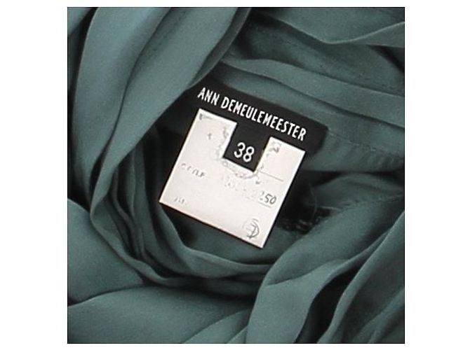 Ann Demeulemeester Robe cape verte - view 5
