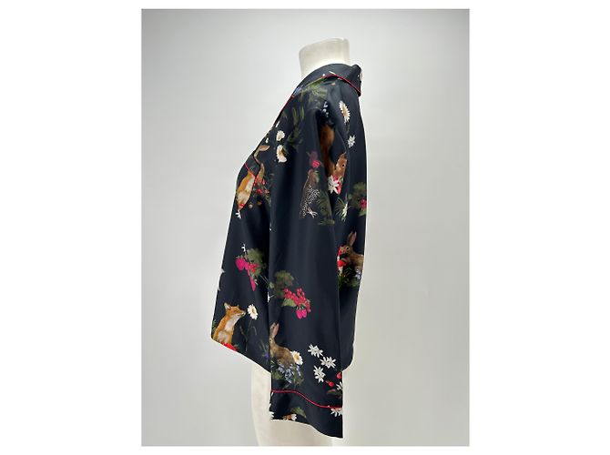 Eres Camisa de pijama de seda Negro - vista 4