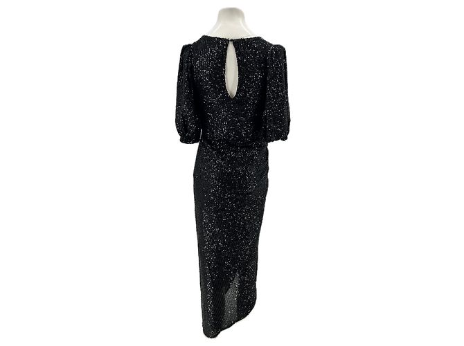 Autre Marque Langes Kleid mit schwarzen Pailletten - Ansicht 2