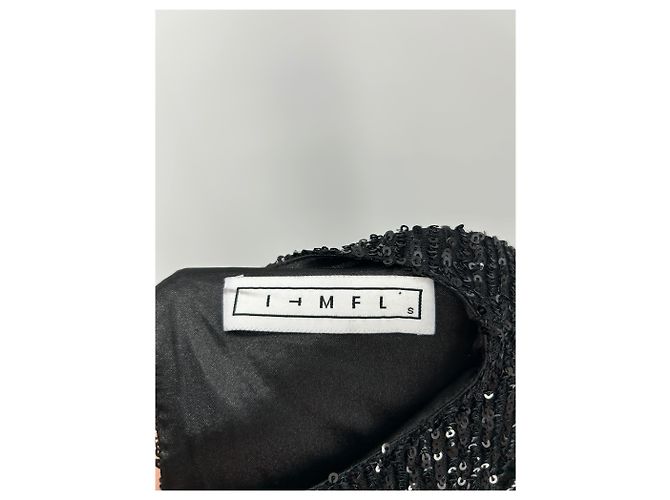Autre Marque Langes Kleid mit schwarzen Pailletten - Ansicht 5