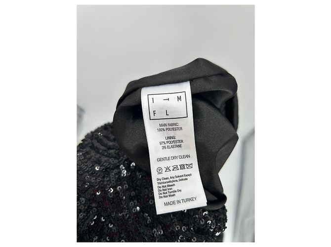 Autre Marque Langes Kleid mit schwarzen Pailletten - Ansicht 6