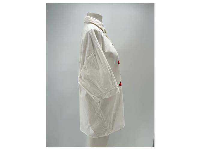 Camicia Abraham Will Bianca in Cotone Bianco - vista 3