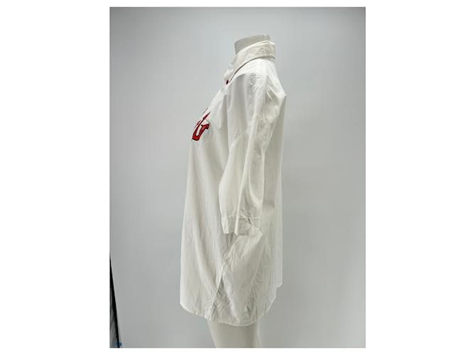 Camicia Abraham Will Bianca in Cotone Bianco - vista 4