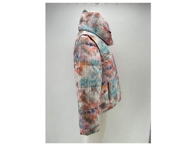 Autre Marque Bunte bedruckte Daunenjacke Pink - Ansicht 3
