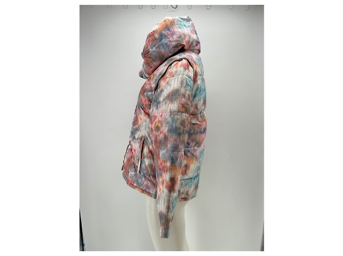 Autre Marque Bunte bedruckte Daunenjacke Pink - Ansicht 4