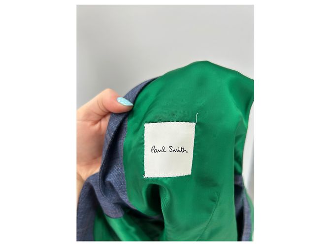 Completo tre pezzi Paul Smith blu in lana taglia 40 - vista 14