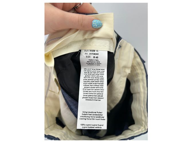 Completo tre pezzi Paul Smith blu in lana taglia 40 - vista 15