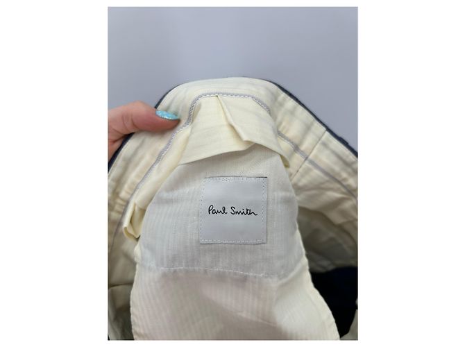 Completo tre pezzi Paul Smith blu in lana taglia 40 - vista 16