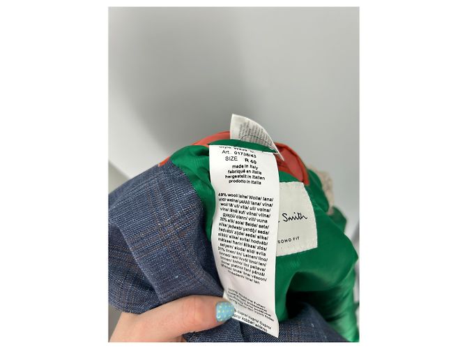 Completo tre pezzi Paul Smith blu in lana taglia 40 - vista 6