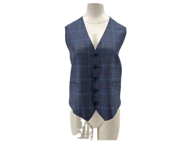 Completo tre pezzi Paul Smith blu in lana taglia 40 - vista 8
