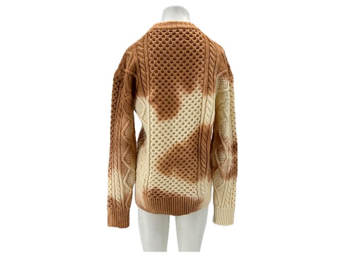 Autre Marque LANEUS Wollpullover in Orange und Gelb S - Ansicht 2