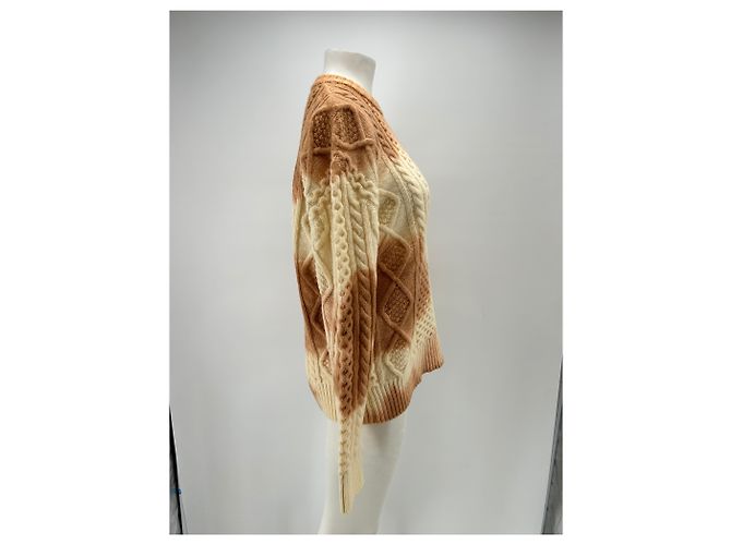 Autre Marque LANEUS Wollpullover in Orange und Gelb S - Ansicht 3