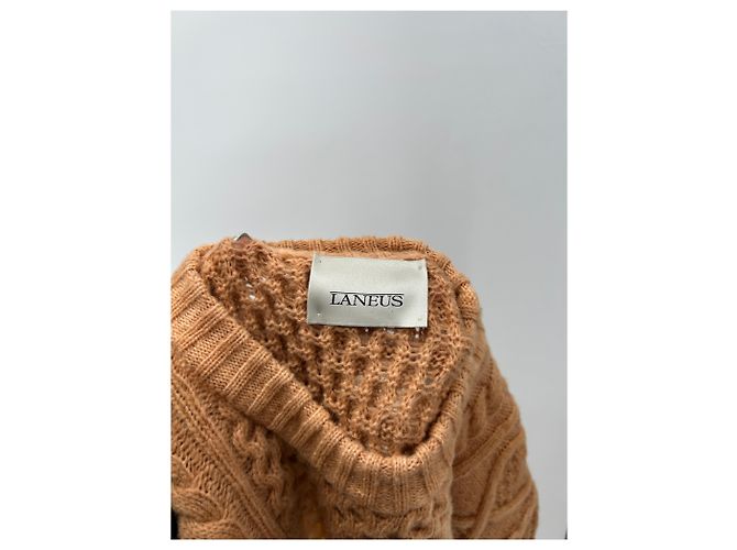 Autre Marque LANEUS Wollpullover in Orange und Gelb S - Ansicht 5