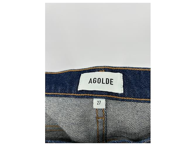 Agolde Raw Denim Marineblau - Ansicht 3