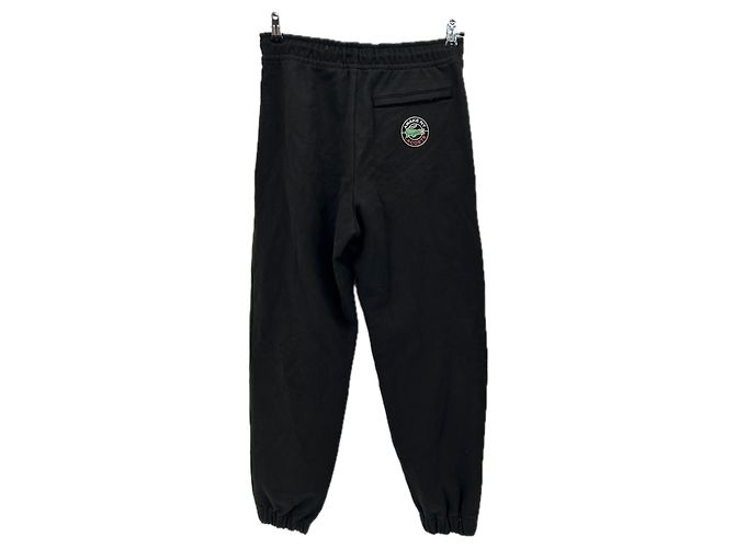 Tuta nera con logo Lacoste x Awake Nero - vista 2