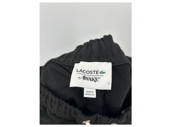 Tuta nera con logo Lacoste x Awake Nero - vista 3