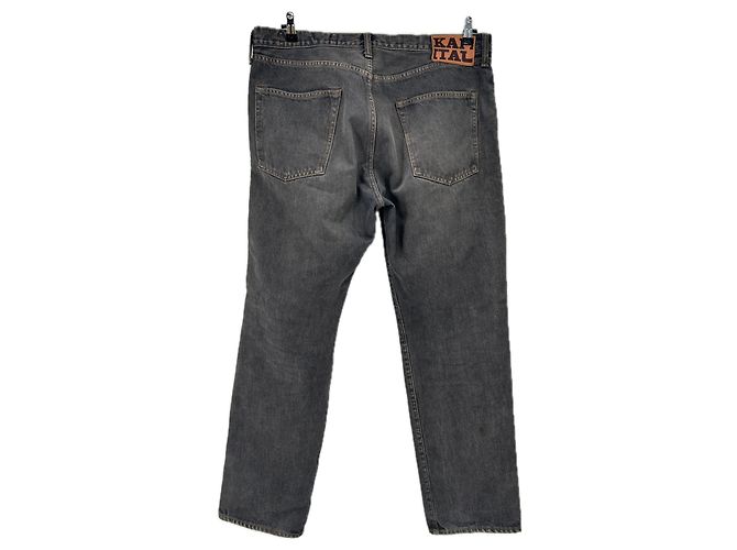 Autre Marque Jeans grigi con ornamenti Grigio - vista 2