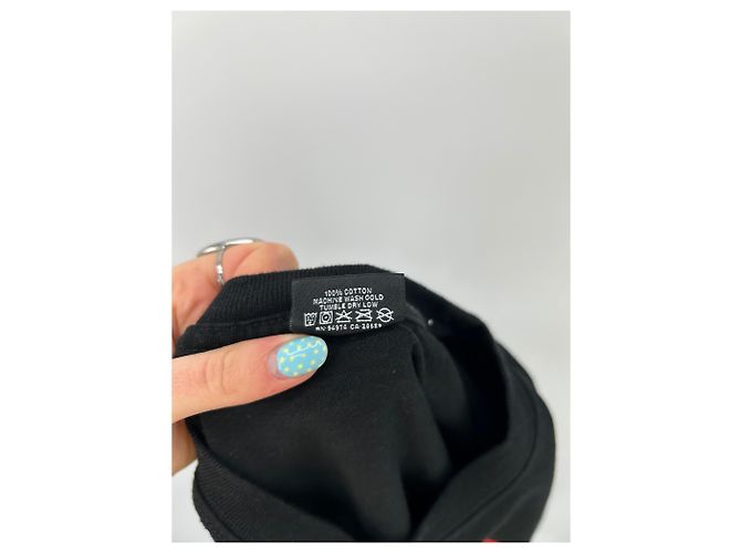 Autre Marque T-shirt in cotone nero STUSSY - vista 4