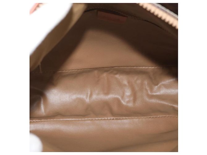 Céline Celine Vintage Macadam Canvas and Leather Marrone - vista 5