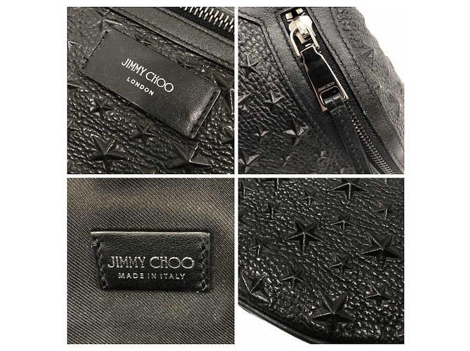 Marsupio in pelle nera Jimmy Choo York Nero - vista 3