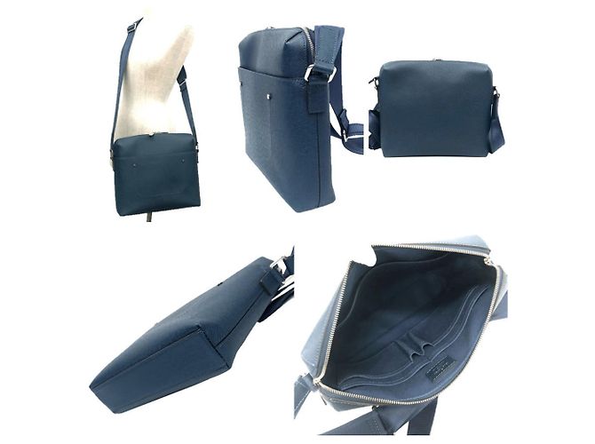 Borsa a Spalla Louis Vuitton Taiga Grigori PM Blu Blu navy - vista 2