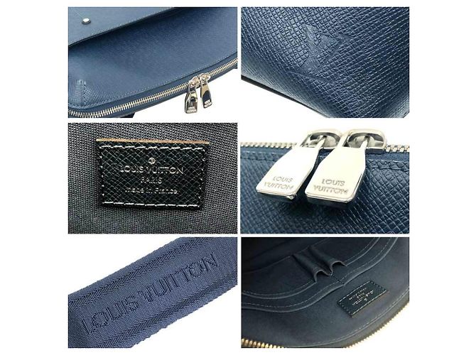 Borsa a Spalla Louis Vuitton Taiga Grigori PM Blu Blu navy - vista 3