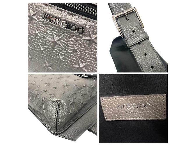Borsa a corpo con stampa Star di Jimmy Choo Marrone - vista 3