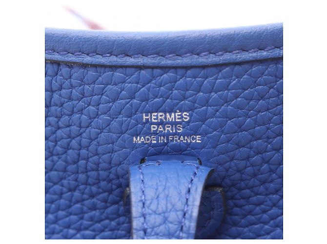 Hermès Borsa a Spalla Hermes Evelyne Amazon TPM Blu Reale - vista 4