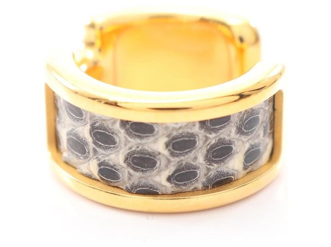Hermès Olympe PM Ohrstecker in Gold und Schwarz Golden - Ansicht 2