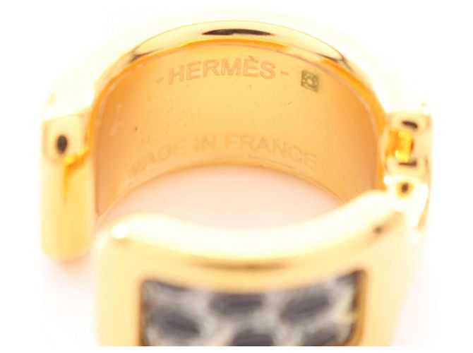 Hermès Olympe PM Ohrstecker in Gold und Schwarz Golden - Ansicht 3