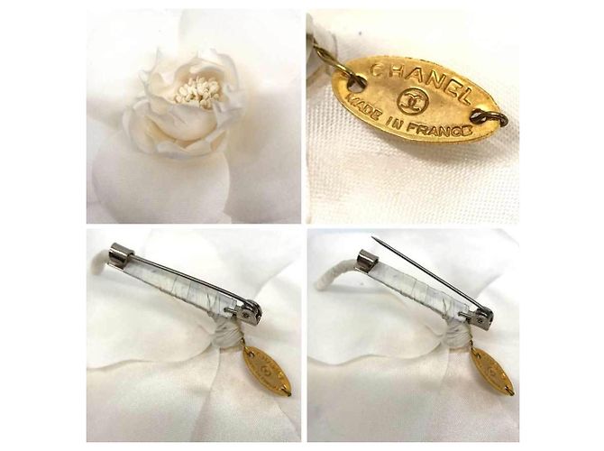 Timeless Chanel Camellia Corsage Brooch White - view 3