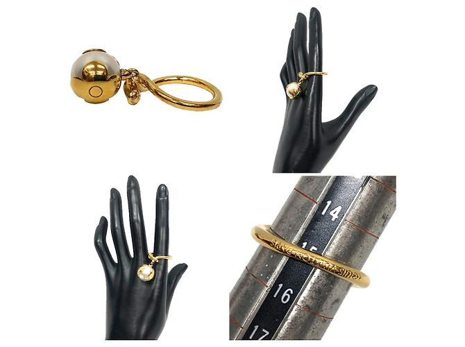 Louis Vuitton Monogram Knotty Pearl Ring Golden - Ansicht 2