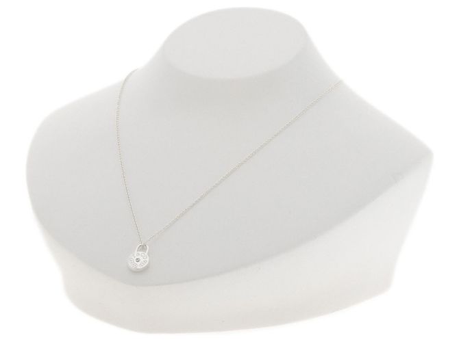 Collana con diamante rotondo Tiffany & Co. 1837 Argento - vista 4