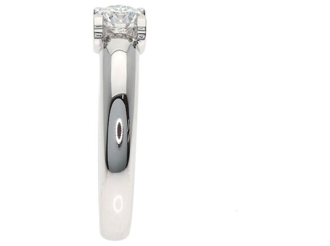 Cartier C de Solitaire Ring aus 18K Weißgold Golden - Ansicht 3