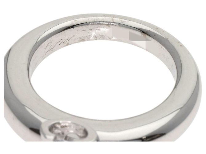 Cartier C de Solitaire Ring aus 18K Weißgold Golden - Ansicht 5