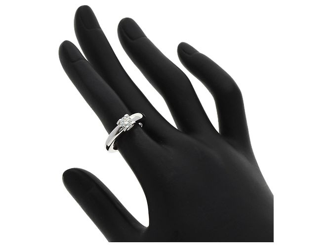 Cartier C de Solitaire Ring aus 18K Weißgold Golden - Ansicht 6