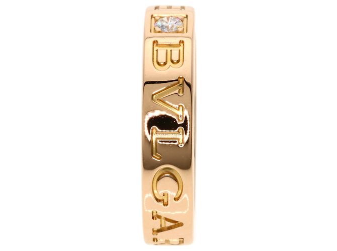 Bulgari Bvlgari Double Logo Diamantring aus 18K Roségold Golden - Ansicht 3