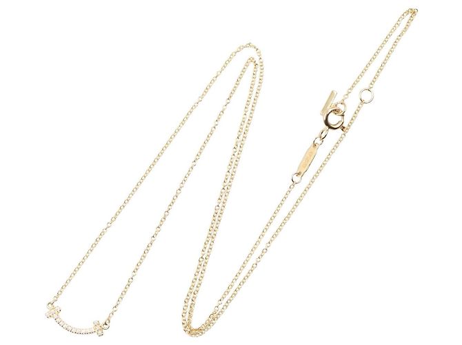 Collana Mini Diamante T Smile di Tiffany & Co. D'oro - vista 2