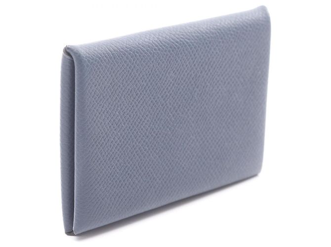 Monedero Calvi Bleu Nuit de Hermès Azul Azul marino - vista 2