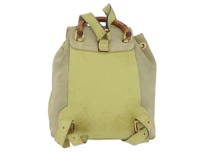 Gucci Gucci bamboo daim mini Verde - vista 2