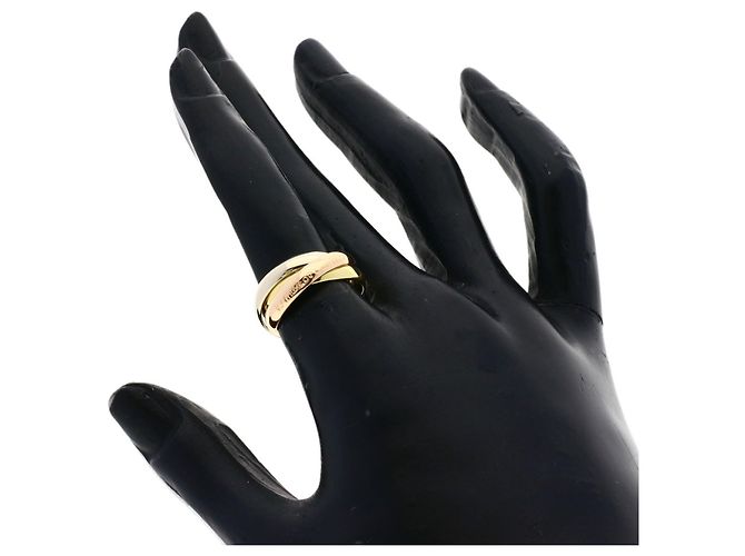 Anillo de oro de 18K Cartier Trinity Rosa Blanco Amarillo - vista 4