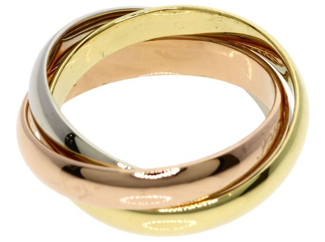 Anillo de oro de 18K Cartier Trinity Rosa Blanco Amarillo - vista 5