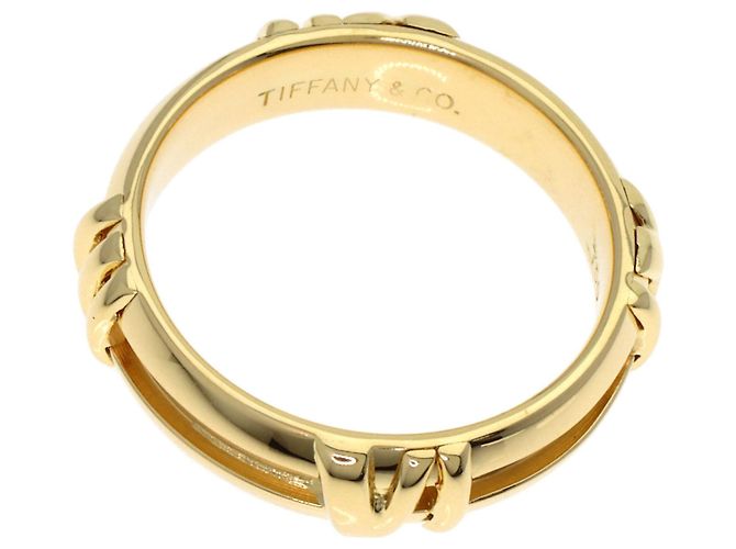 Anello Atlas Tiffany & Co. in oro giallo 18K - vista 4