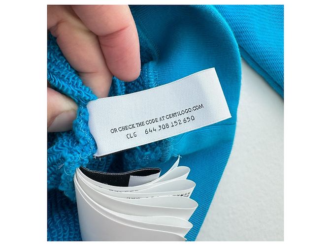 Sudadera Off White Diag Regular Azul - vista 8